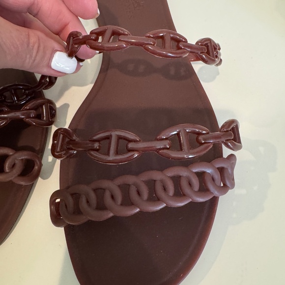 HERMES THALASSA CHAINE'D ANCRE INSIGNIA SLIDES 39 - Picture 3 of 7